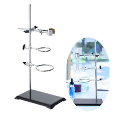 20" Lab Stand Clamp Set Laboratory Retort Support Stand for Titration Extraction