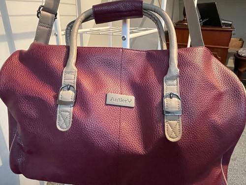 Antler weekender leather bag - antler,