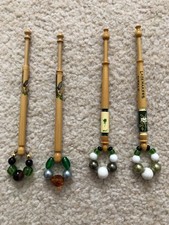 2 Pairs of hand painted