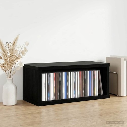 Storage rack black oak x - black,