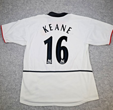 Manchester United Shirt Large White Away Kit 2002 2003 Nike Jersey Roy Keane