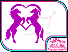 Horse Riding Equestrian Horses L Vinyl Sticker Car Trailer Box Love Room Decal