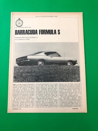 1967 plymouth barracuda - 1967, s