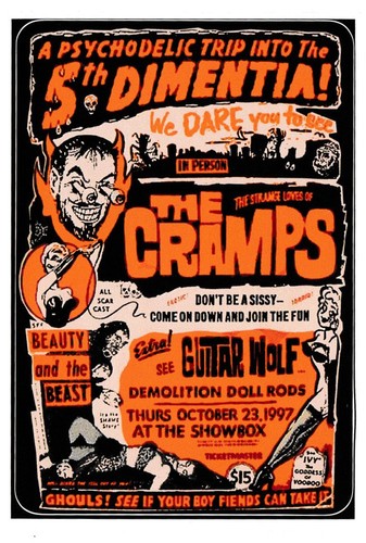 Cramps vinyl sticker - cramps,