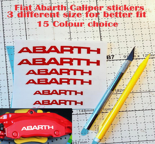 Set red abarth brake - abarth,