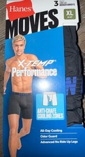 Hanes Moves 3-Pair Mens Long