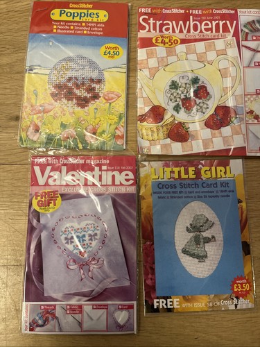 Mini cross stitch kits - cross,