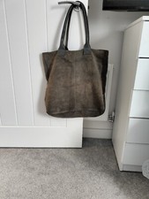 Zara Women’s Grey/Khaki Shopper Bag, Pls See Description 