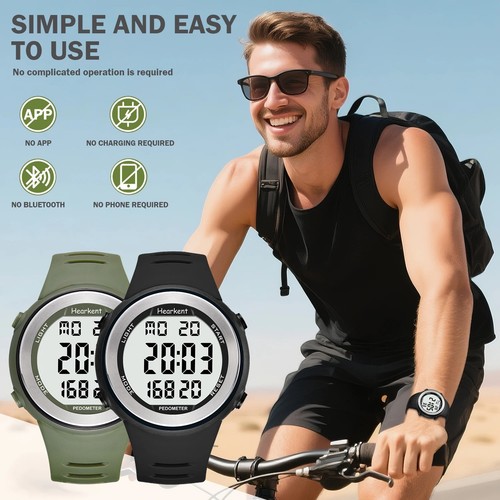 Pedometer watch men women step - pedometer,