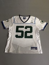Reebok Womens White Medium Matthews 52 Jersey NFL Green Bay Packers Super Bowl