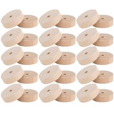 30 Pcs Wooden Car Wheels Small