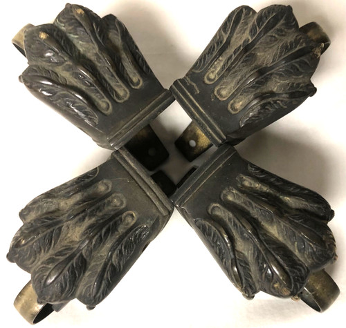 Vintage solid brass claw - solid, foot