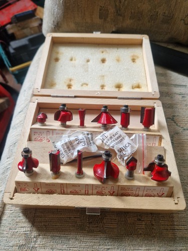 Piece tct router bit set - router,
