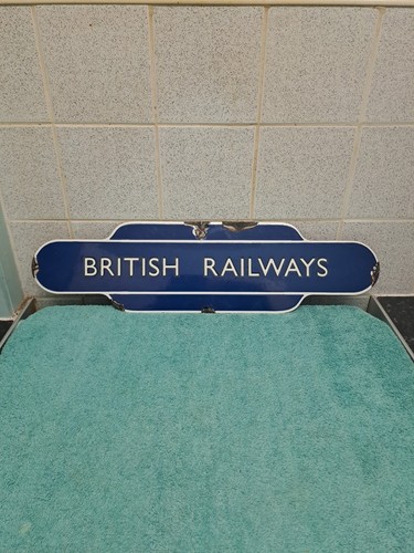 British railways blue enamel - british,