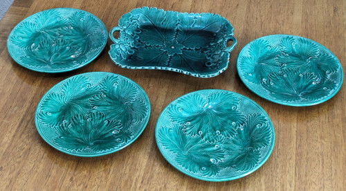 Victorian majolica ceramic - majolica,