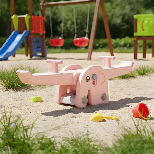 Cute elephant seesaw children - seesaw,