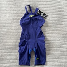 Speedo Womens Fastskin LZR Pure Valor 2.0 Openback Kneeskin Purple Size 25 BNWT