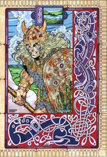 CELTIC IRISH ART PRINT Streng Champion of the Fir Bolg 16x11 By Jim FitzPatrick