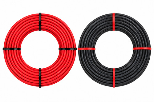 6mm solar cable 25m - cable, black