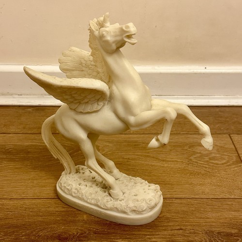 Vintage pegasus winged horse - winged,