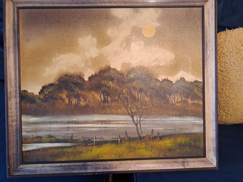Large oil painting sunset - large,