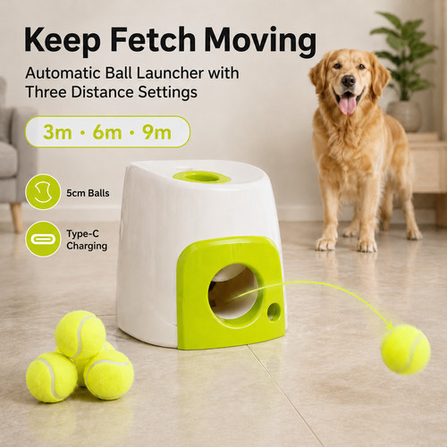 Dog ball launcher automatic - dog,