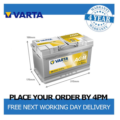 Varta agm car - a6,