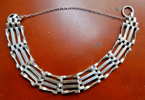 Sterling silver gate bracelet