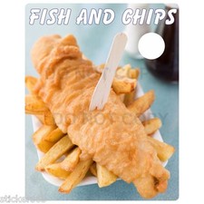 fish and chip shop LARGE vinyl
