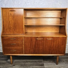 Mid Century Jentique Sideboard High Board Cabinet Cupboard 1960s - FREE UK P&P