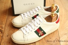 Gucci Ace Bee White Leather