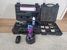 Andis Pulse ZR II Purple Galaxy Rechargeable Dog Clippers Bundle, Blades Cases