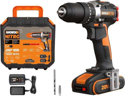 Worx wx355 20v 55nm cordless - 20v,