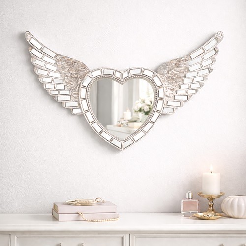 Heart wings wall mirror - wings,