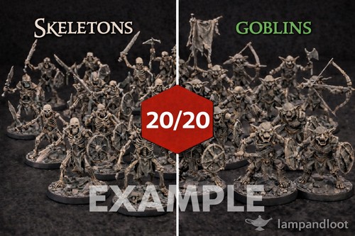 40pcs miniatures lot - 40pcs, d&d