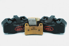HEL Billet 108mm Black 4 Piston Front Brake Calipers & Brembo Z04 Brake Pads