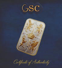 2023 Silver 1 Oz .999 Gilded King Charles III Royal Celebration Bar Edition