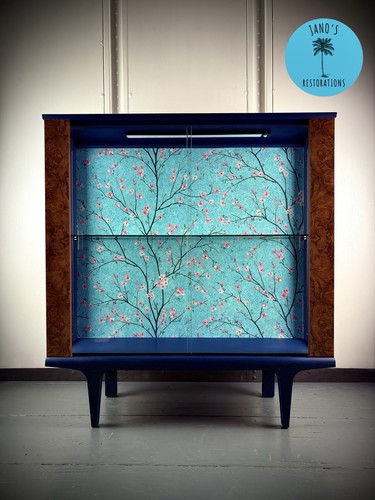 Cherry blossom mid century - cherry,