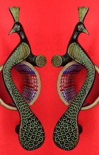 Peacock Pair Shape Antique Style Handmade Brass Door Almirah Gate Pull Handle