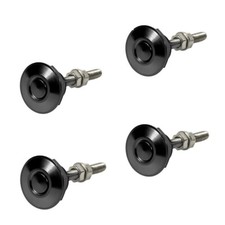 4X Black Push Button Quick