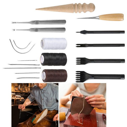 18pcs leather craft tools kit - tools,