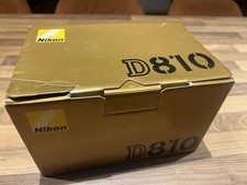 Nikon D810 retail Box ONLY
