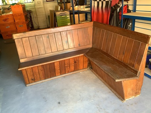 Old pine church pew - pine, for