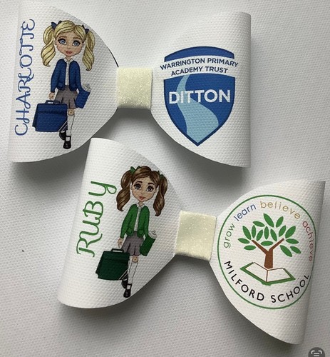 Personalised school girls - school, 4"