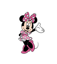 Edible Printed Minnie Mouse Cake Topper 4in 5in 6in Tall