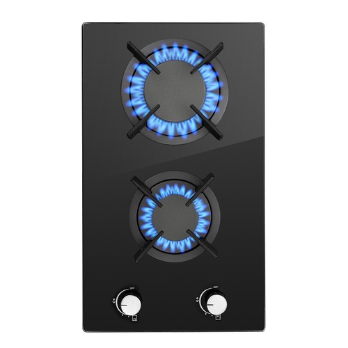 30cm gas hob burners black - 30cm,