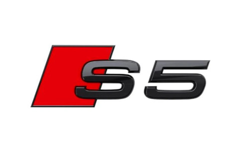 Gloss black rear boot badge - black,
