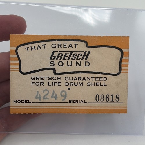 Gretsch model 4249 - gretsch, paper