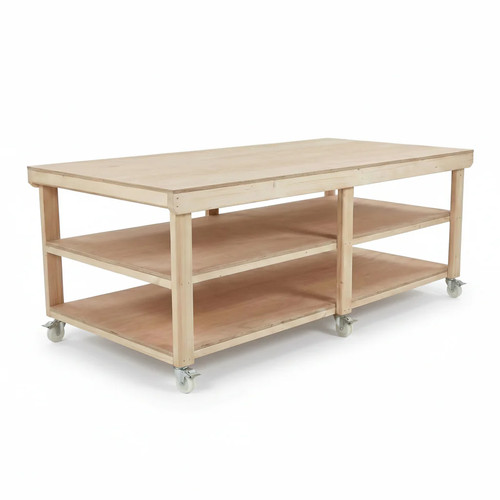 Wooden workbench eucalyptus - wooden,