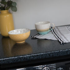 Self Adhesive Vinyl Wrap Film for Kitchen Worktops dc fix Granite Black